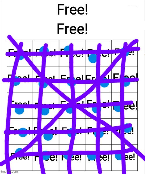 I win :) | image tagged in free bingo | made w/ Imgflip meme maker