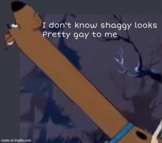 i dont know shaggy looks pretty gay to me | image tagged in i dont know shaggy looks pretty gay to me | made w/ Imgflip meme maker