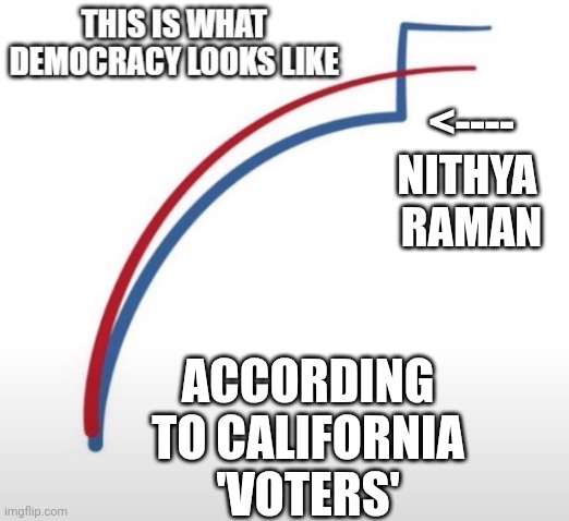 Leftist Control of Lies | <---- Nithya 
Raman; According to California 'voters' | image tagged in mayor,raman,liberals,democratic socialism,leftists,illegal | made w/ Imgflip meme maker