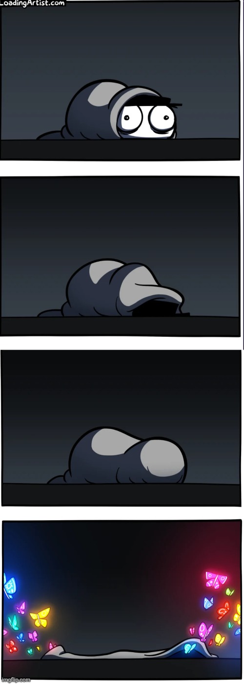 When the gay infection infects you | image tagged in exhale,comics,loadingartist,butterflies,gay,infection | made w/ Imgflip meme maker