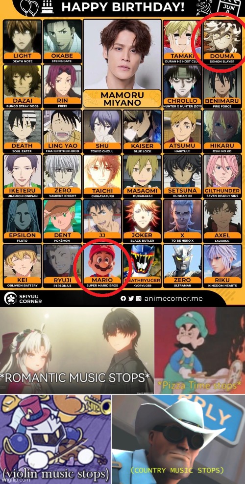 I. Have. No. Words. About. This. O_O | image tagged in mario,demon slayer,same voice actor | made w/ Imgflip meme maker