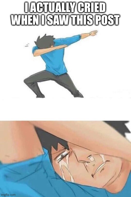 I actually cried when I saw this post | made w/ Imgflip meme maker