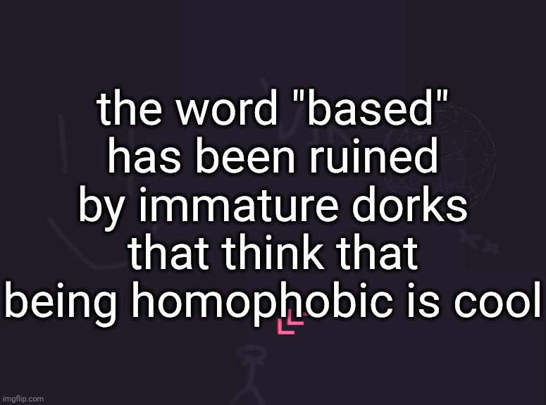 most of the people who use it have no idea who Lil B The Based God is | the word "based" has been ruined by immature dorks that think that being homophobic is cool | image tagged in vik's image | made w/ Imgflip meme maker
