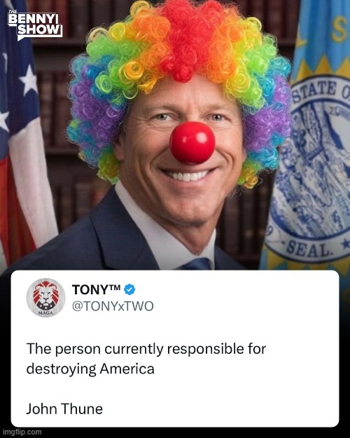 Total Clown | image tagged in memes,funny,clown,politics,political meme,america | made w/ Imgflip meme maker