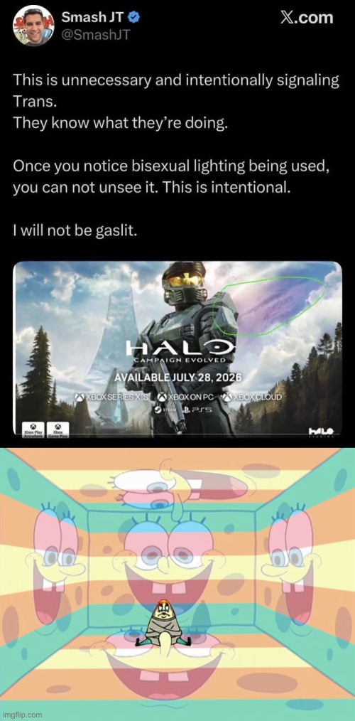TDS (Trans Derangement Syndrome) | image tagged in culture war,transphobic,tds,halo,alt right | made w/ Imgflip meme maker