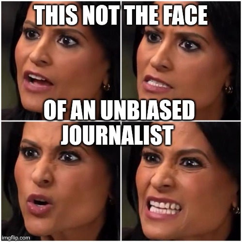 Kristen Welker objective journalist | This not the face; Of an unbiased journalist | image tagged in kristen welker objective journalist | made w/ Imgflip meme maker