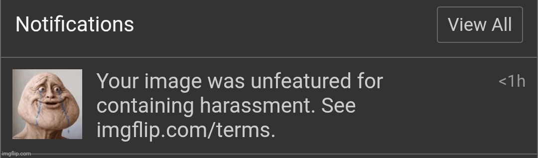 just MENTIONING HIS NAME is harassment atp ✌️ | made w/ Imgflip meme maker