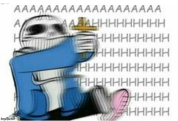 Me whenever ImgFlip changes my icon: | image tagged in sans with cross | made w/ Imgflip meme maker