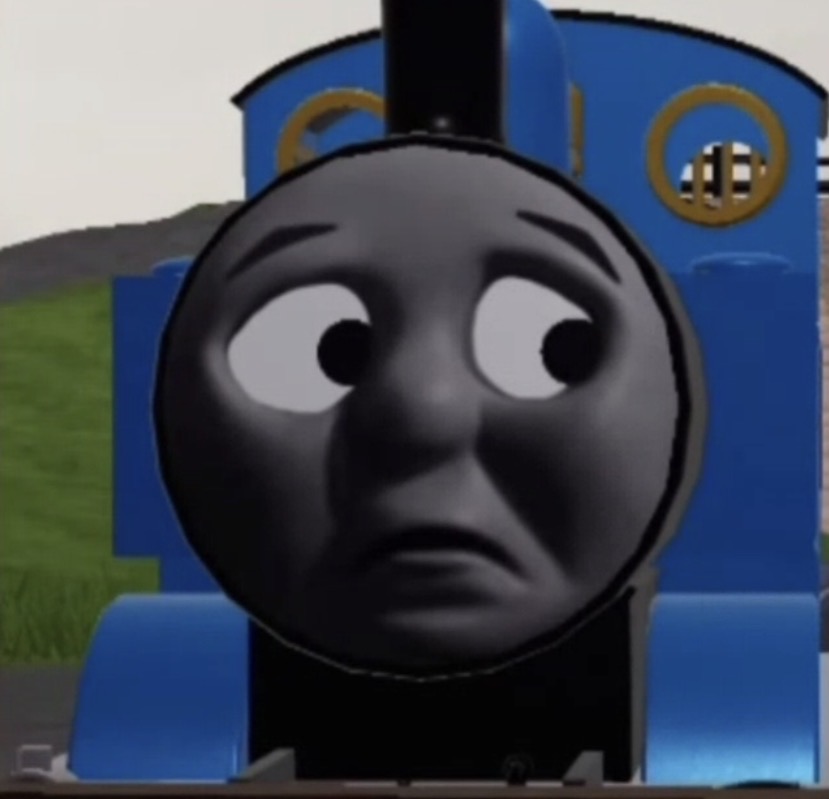 Sad Thomas Side-eye Blank Meme Template