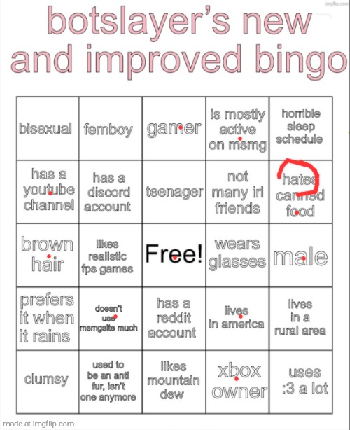 botslayer bingo v2 | image tagged in botslayer bingo v2 | made w/ Imgflip meme maker