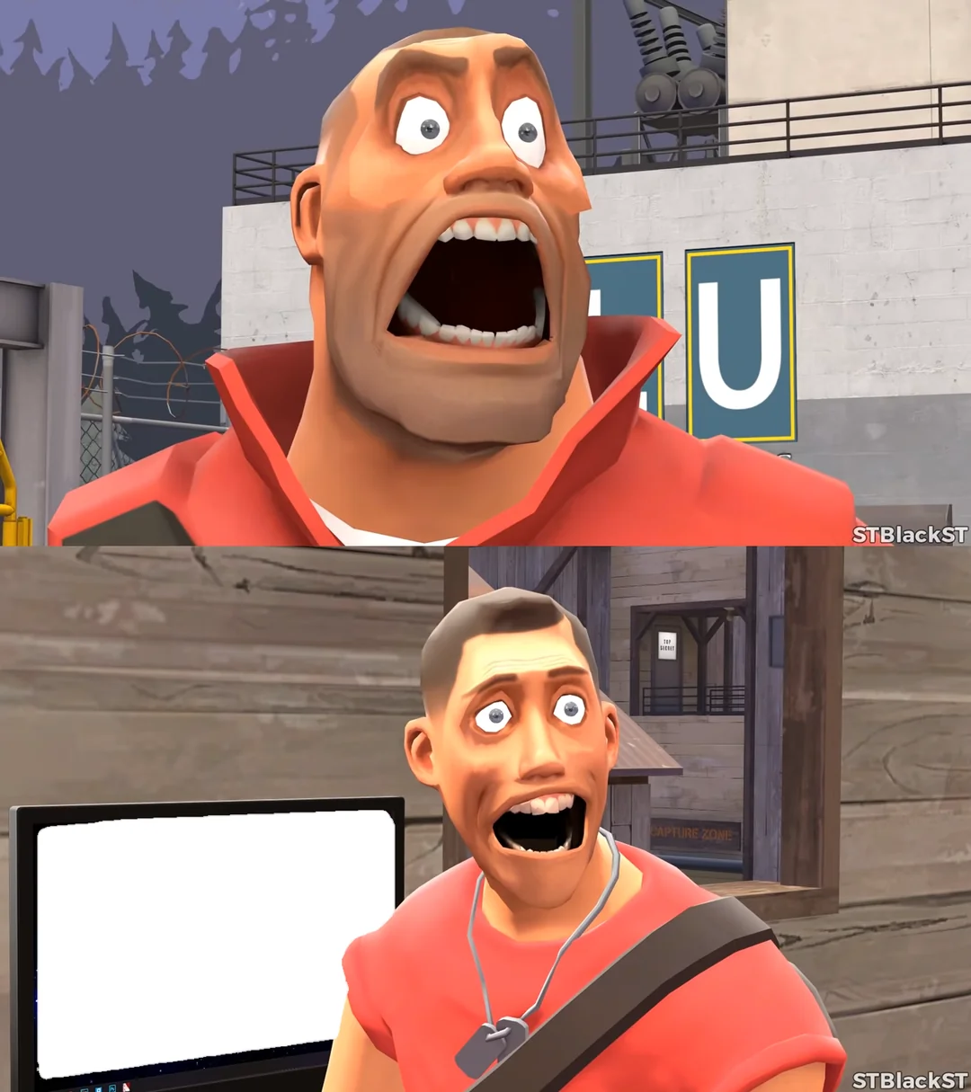 scout caught watching Blank Meme Template