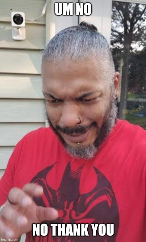 Um no No thank you | image tagged in no thank you | made w/ Imgflip meme maker