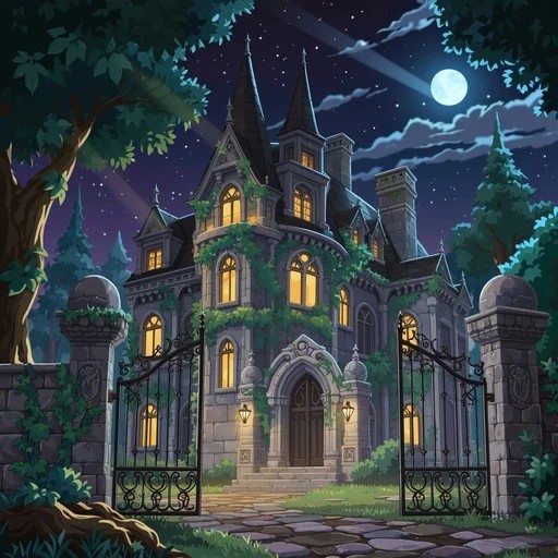 Free Enchanted Gothic Mansion Image - Mansion, Gothic, Victorian Blank Meme Template