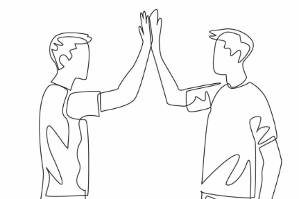 best friends high five Blank Meme Template