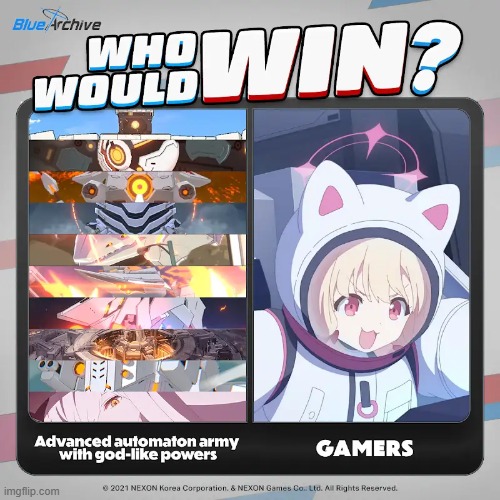 I got this from the Blue Archive's global channel- | image tagged in blue archive | made w/ Imgflip meme maker