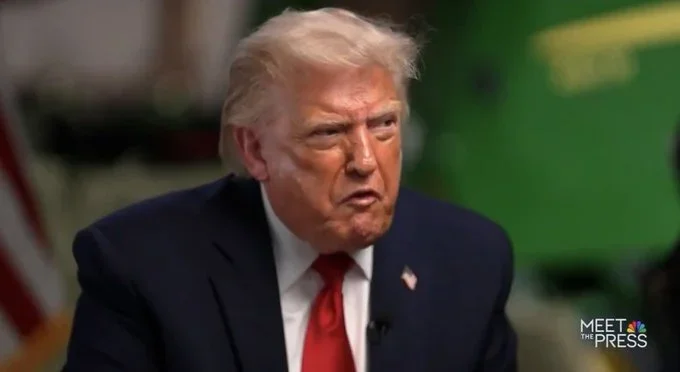 Trump Crazy Demented Old Man Meet the Press Blank Meme Template