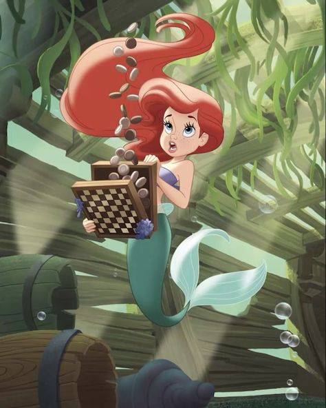young ariel Blank Meme Template