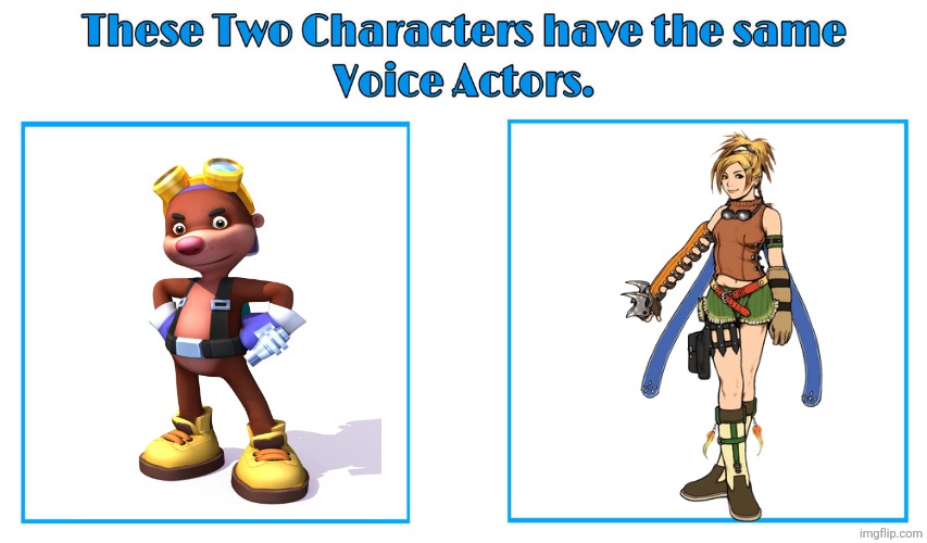 Tara Strong | image tagged in same voice actor,tara strong,final fantasy,spyro,square enix,activision | made w/ Imgflip meme maker