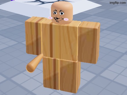made a roblox avatar of the goat. he was once a demonic soulless being, from which the collective internet gave him one | made w/ Imgflip meme maker