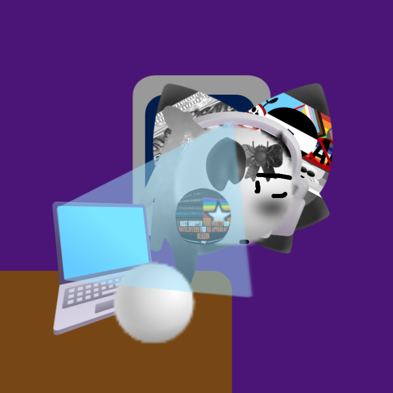 grayscale staring at laptop Blank Meme Template
