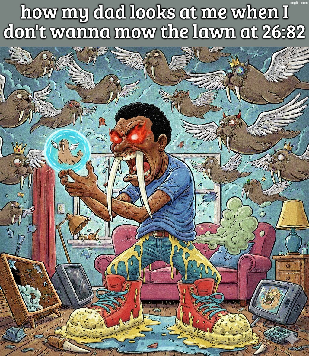 1771927922689.png | how my dad looks at me when I
don't wanna mow the lawn at 26:82 | image tagged in 1771927922689 png | made w/ Imgflip meme maker
