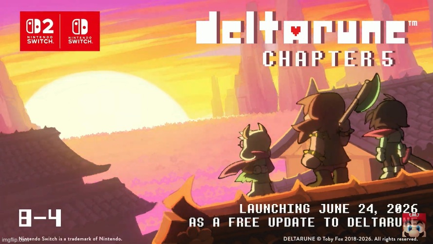 DELTARUNE IN 15 TOMORROWS!!!!!! | image tagged in deltarune,nintendo direct,annnouncement,its real,finally,deltarune tomorrow | made w/ Imgflip meme maker