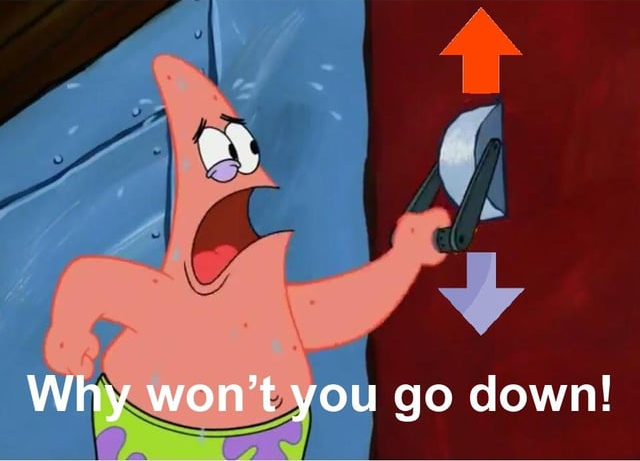 Patrick why won't you go down Blank Meme Template