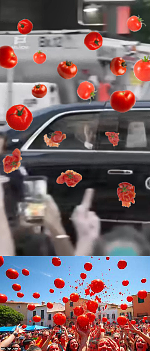 Trump gets free tomatoes after NBA Finals game | image tagged in trump gets free tomatoes after nba finals game,how do u like those tomatoes,when life throws you tamatoes make ketchup | made w/ Imgflip meme maker