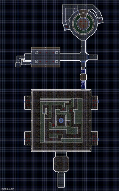 oops, i dropped a screenshot from my unfinished doom map | image tagged in unfinished btw,doom,map | made w/ Imgflip meme maker