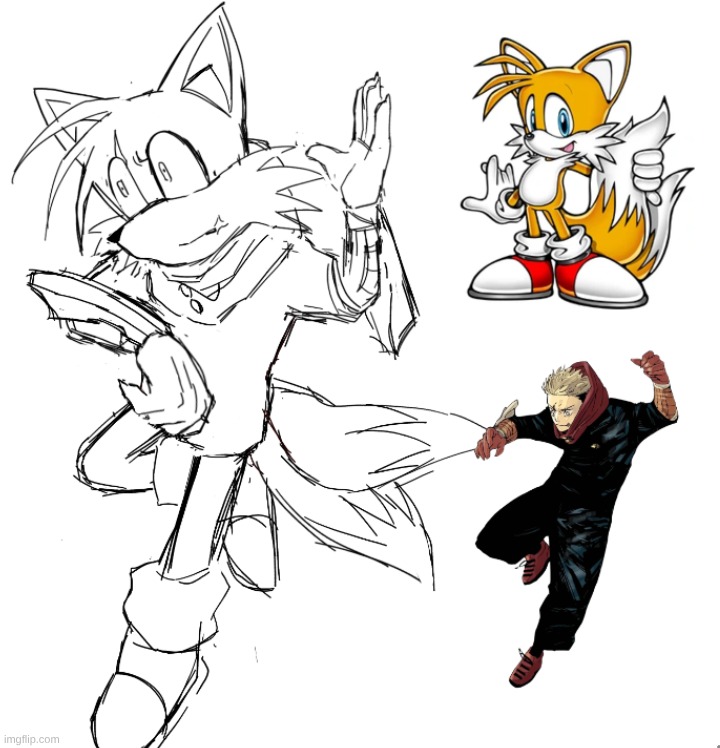 combined two of my favorite characters because  I thought it  would be cool | made w/ Imgflip meme maker