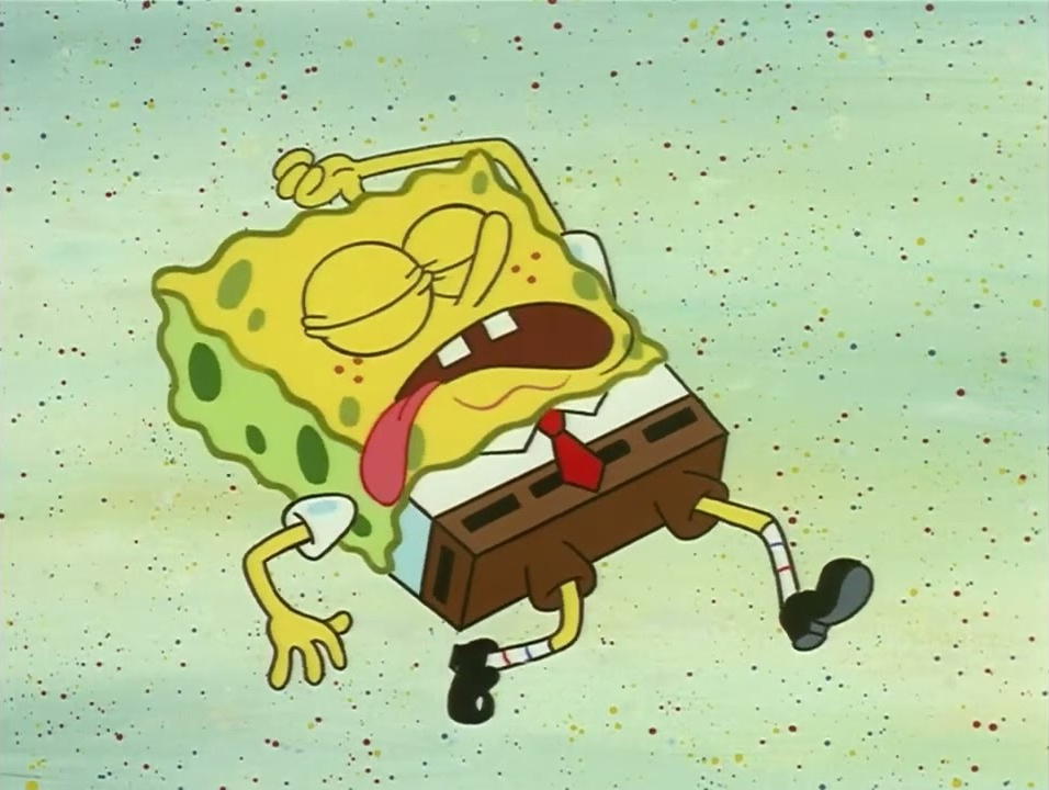 SpongeBob on the floor Blank Meme Template