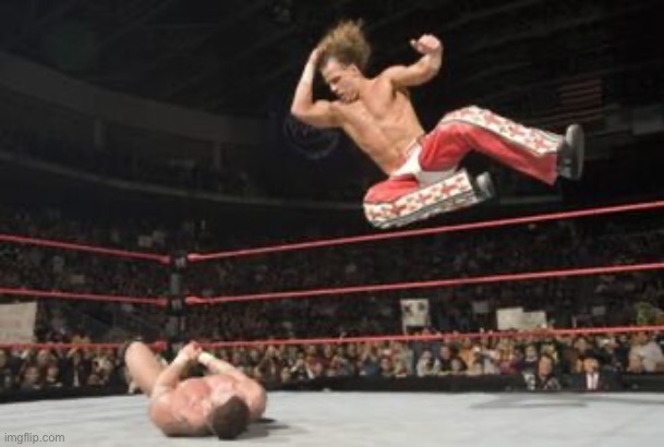 elbow drop | image tagged in elbow drop | made w/ Imgflip meme maker