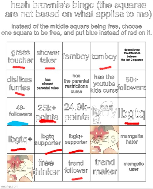hash brownie's bingo | image tagged in hash brownie's bingo | made w/ Imgflip meme maker