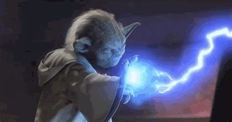 yoda blocks lightning Blank Meme Template