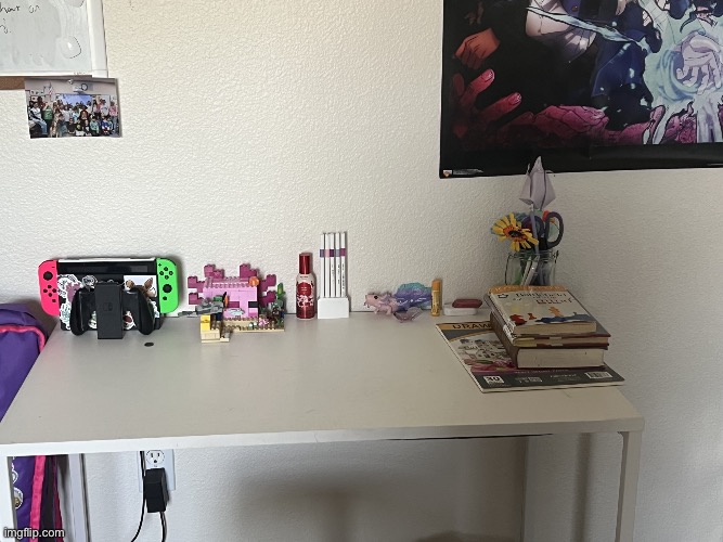 What do you think of my desk? (I reorganized it) | image tagged in img_2947 jpeg | made w/ Imgflip meme maker
