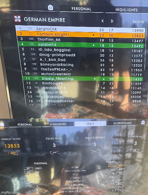 Y’know, aside from my squadmate being a complete idiot, that match went pretty well. (Ignore my feet) | made w/ Imgflip meme maker