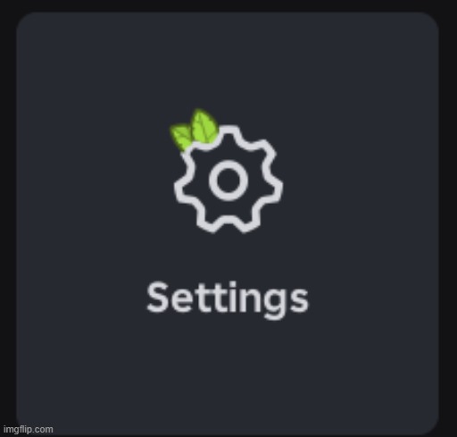 guys, i have leaves on my settings, what can i do to remove them? | made w/ Imgflip meme maker