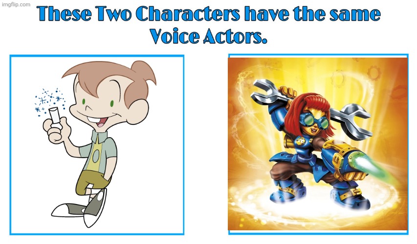 EG (Elizabeth) Daily 2 | image tagged in same voice actor,eg daily,skylanders,activision,nickelodeon,chalkzone | made w/ Imgflip meme maker