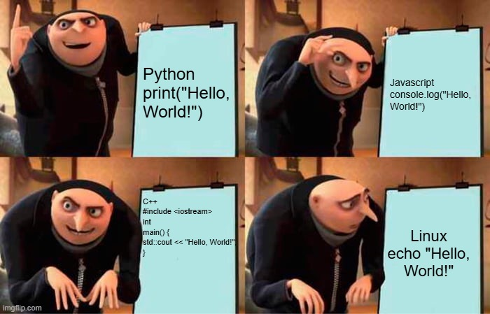 Learning programming be like: Blank Meme Template