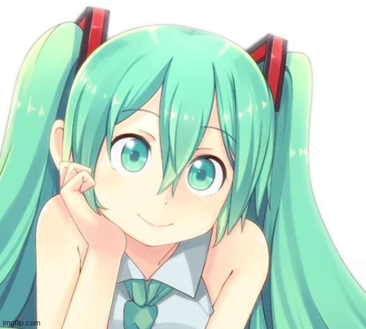 Condescending Hatsune Miku | image tagged in condescending hatsune miku | made w/ Imgflip meme maker