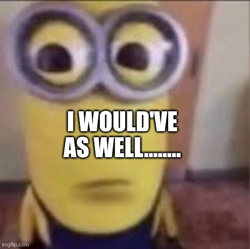 i would've as well........ | image tagged in goofy ahh minion | made w/ Imgflip meme maker