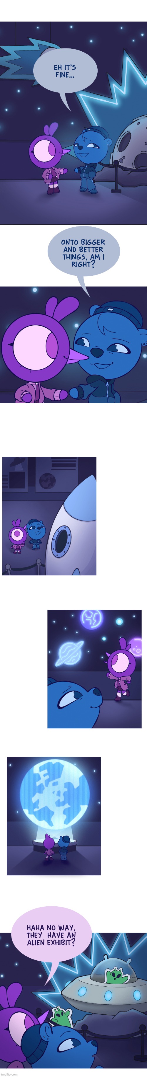 image tagged in bird,bear,science,museum,science museum,aliens | made w/ Imgflip meme maker