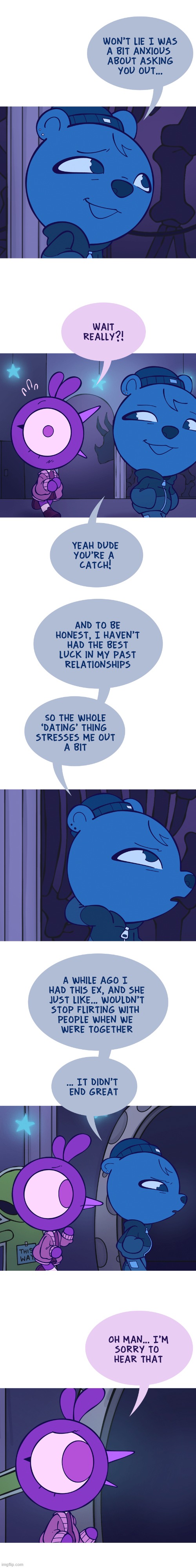 image tagged in bird,bear,anxiety,dating,stress,ex | made w/ Imgflip meme maker