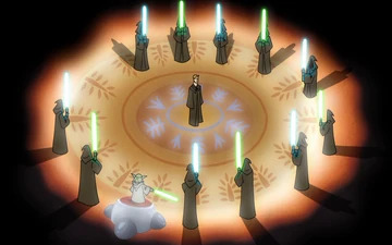 anakin knighting Blank Meme Template
