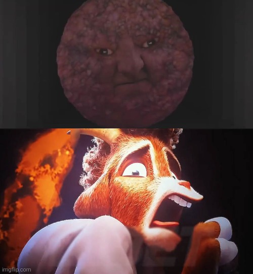Will Harris is scared of the Meatball Man (XD) | image tagged in goat,little runmo,meatball man,scary,funny,oh no | made w/ Imgflip meme maker