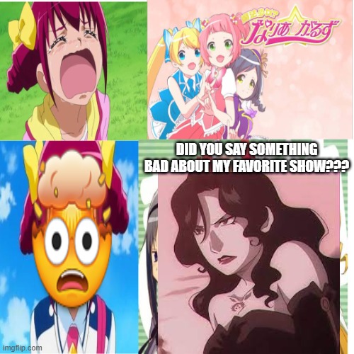 Lust JUMPSCARES Emily (Inspired by JacketMarkers2023 AGAIN) | DID YOU SAY SOMETHING BAD ABOUT MY FAVORITE SHOW??? | image tagged in ruin this fill in meme 667,smile precure,fullmetal alchemist,laura bailey,deviantart,same voice actor | made w/ Imgflip meme maker