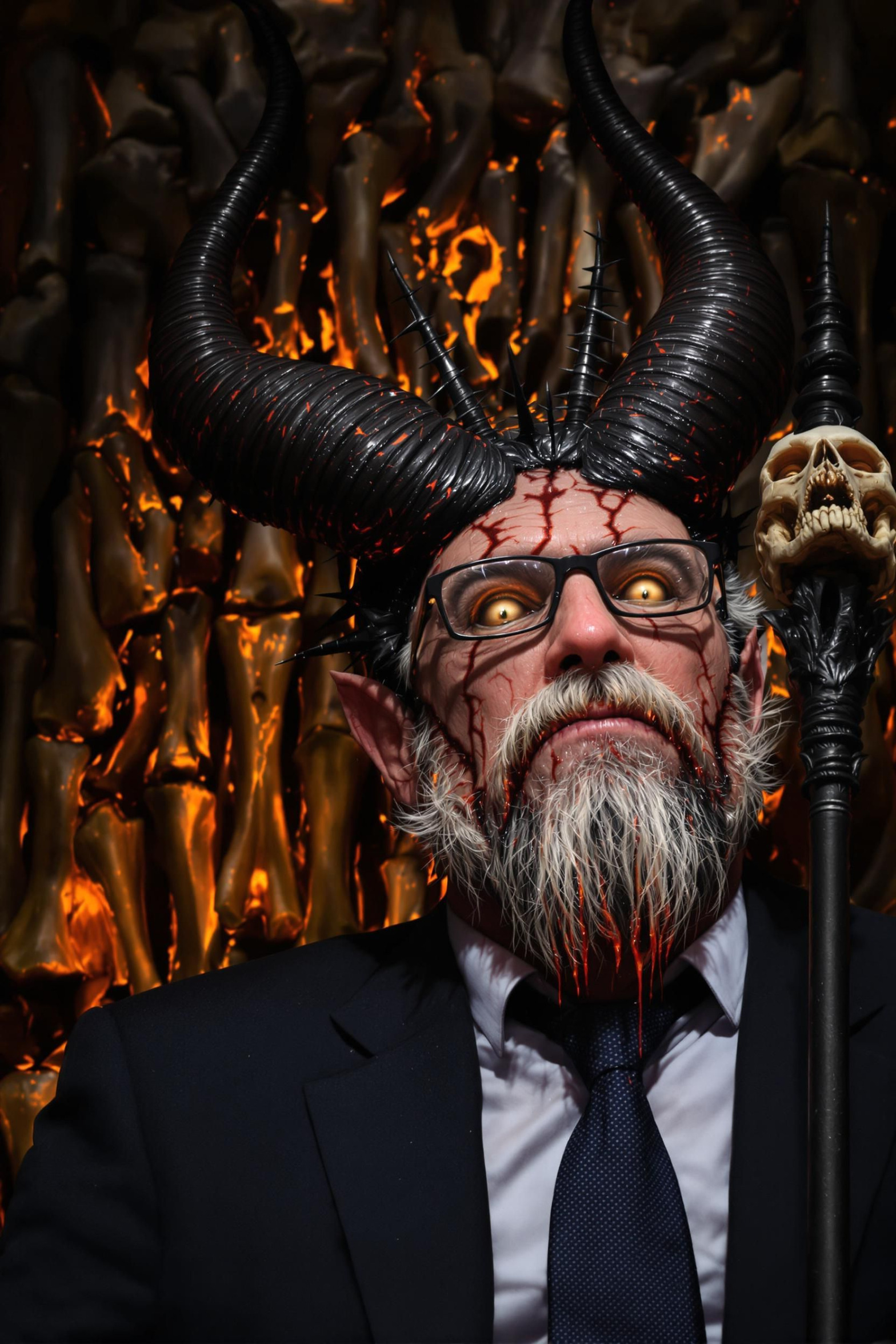 Russ Vought, OMB. Killing science, hurts the economy. Devil Blank Meme Template