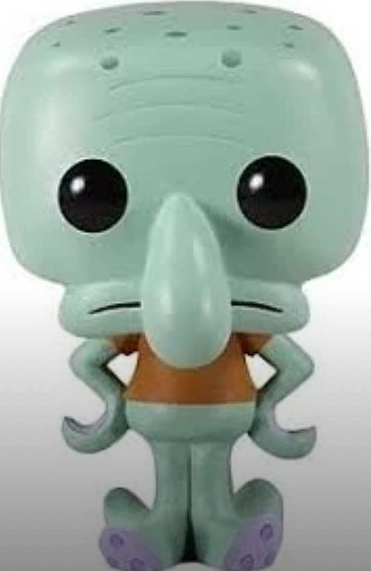 Squidward funko-pop style Blank Meme Template