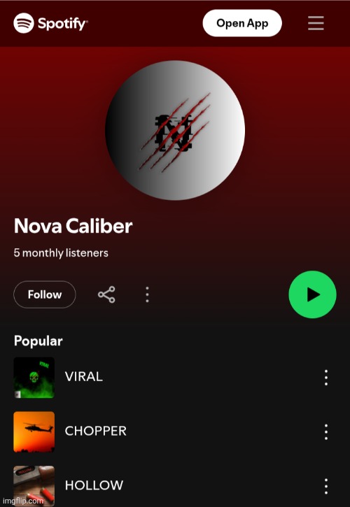 Check me out on Spotify, there's no lyrics but I'm thinking about it soon | made w/ Imgflip meme maker