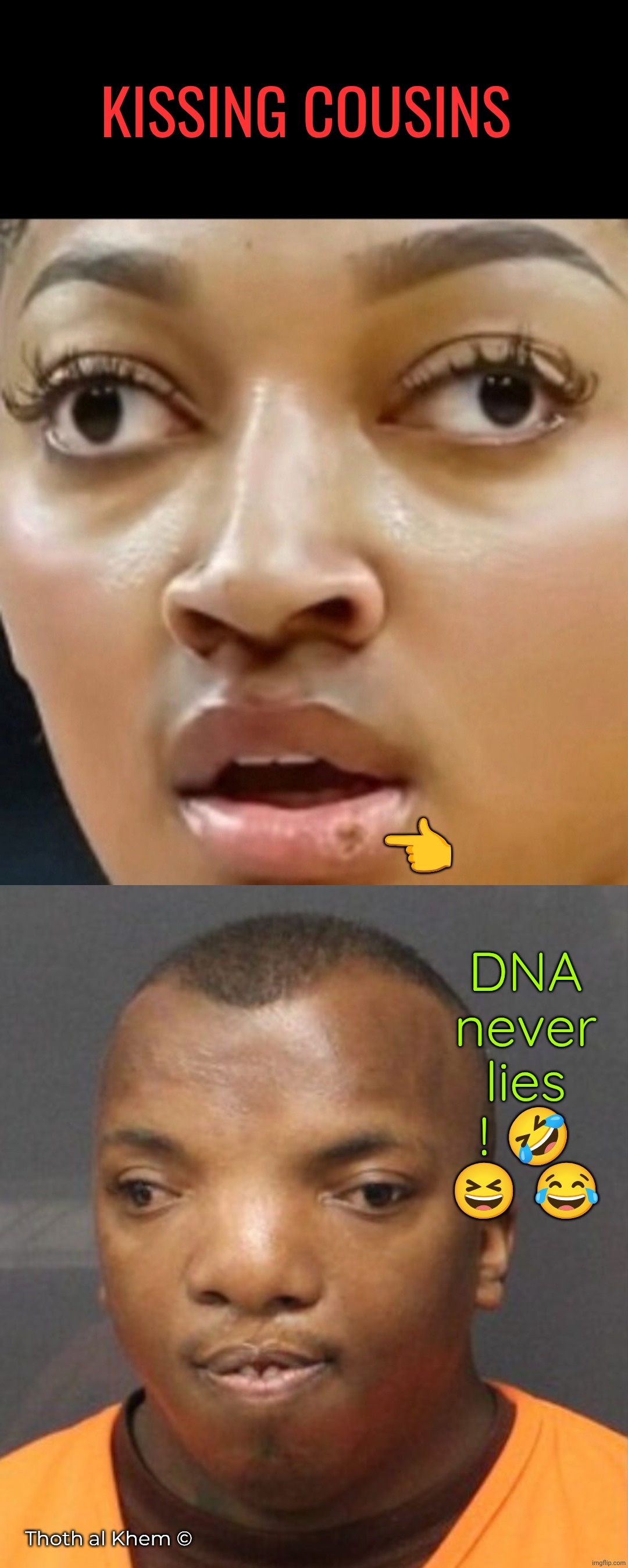 The eyes are the windows of the soul. | Kissing cousins; 👈; DNA never lies ! 🤣 😆 😂; Thoth al Khem © | image tagged in angel reese,funny eyeballs,got to love basketball,oh my,thoth al khem | made w/ Imgflip meme maker